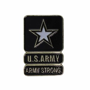 U.S.ARMY ピンズ ミリタリー ARMY STRONG ピンバッジ アーミー ピンバッチ 留め具付き