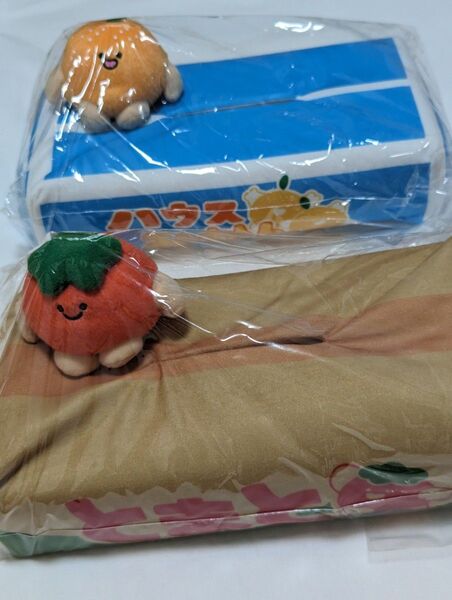 べじまる ダンボール型 ティッシュBOXカバー 全2種 みかん とまと プライズ