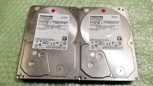 ２台 3TB TOSHIBA DT01ACA300 HDD H3