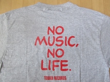 バックNO MUSIC NO LIFEロゴ・Tシャツ