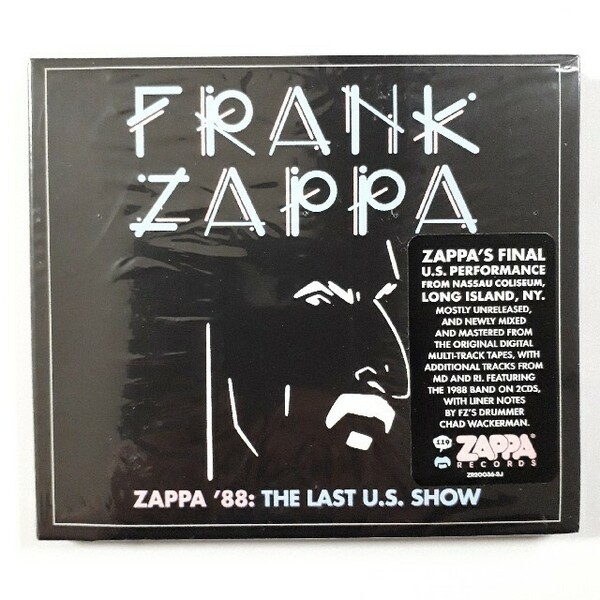 送料無料！ Frank Zappa Zappa '88: The Last U.S. Show 2CD フランク・ザッパ 輸入盤CD 新品・未開封品