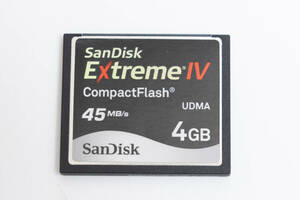 #129i SanDisk SanDisk ExtremeIV 4GB 45MB/s CF card CompactFlash CF