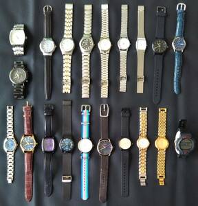 腕時計 大量 まとめ セット メンズ ジャンク シチズン/セイコー/カシオ/ディーゼル/スカーゲン/レノマ/タイメックス/ニクソン/G-SHOCK