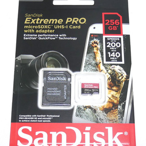 新品 送料無料 SanDisk Extreme Pro 256GB サンディスク エクストリーム プロ SDSQXCD-256G-GN6MA micro SD カード SDXC 256 アダプタ