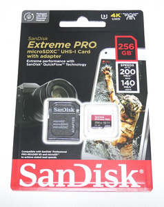 Extreme PRO SDSQXCD-256G-GN6MA （256GB）