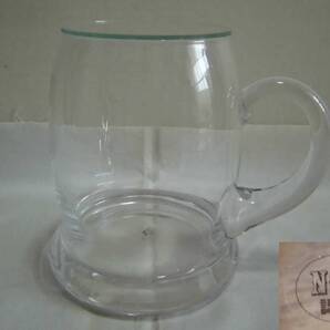 ディスプレイケース ジョッキ型 ガラス製 コレクションケース NGD認定 ドームケース フィギュア インテリア 小物入れ 展示 硝子 工芸品