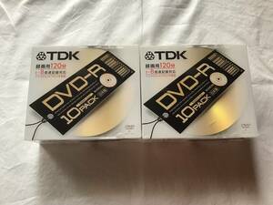 新品未開封（TDK DVD-R ゴールドディスク　120分　10枚入り×2）日本製