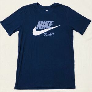 NIKE ロゴ Tシャツ デトロイト 紺 ネイビー S ナイキ アメリカ 地域限定 USA Detroit BQ6191-410