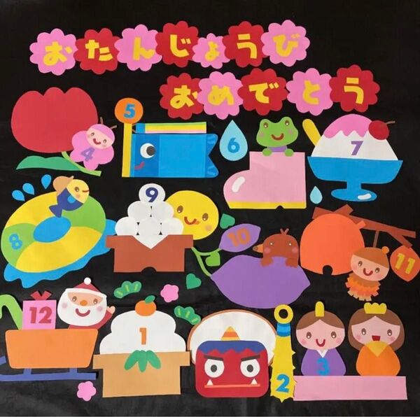 誕生日 壁面飾り【やや難あり】