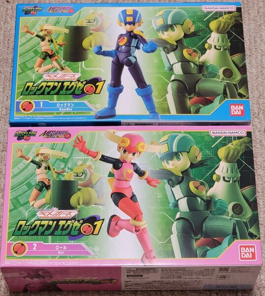 ロックマンエグゼ プラモデル キメポーズ ロックマン ロール 未開封2体セット
