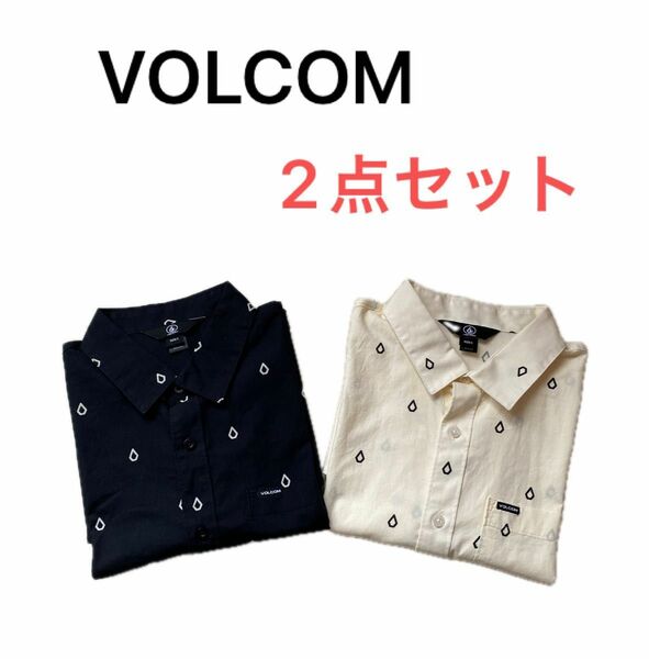 【美品】 VOLCOM ボルコム ロゴ 半袖 シャツ メンズ まとめ売り S