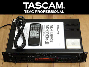*04 work properly beautiful goods TASCAM MD-CD1MK3 operating time little 2012 year business use MDLP/CD multifunction machine exclusive use remote control / manual / power cord / new goods MD attaching *