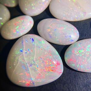 遊色効果!!◆天然オパールおまとめ100ct◆j 重量約20g ルース 裸石 宝石 ジュエリー jewelry boulder opal 遊色 虹 ②