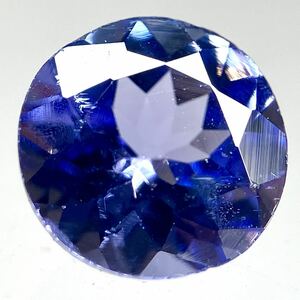 ◆天然タンザナイト0.434ct◆j 約4.9×4.9mmソーティング付 ルース 裸石 宝石 ジュエリー tanzanite ゾイサイトs