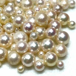 ◆本真珠おまとめ◆j 100g/500ct ルース 裸石 宝石 ジュエリー jewelry Pearl パール アコヤ 淡水 丸玉 片穴