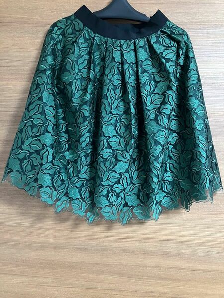 ランバンオンブルー　スカート　緑　38