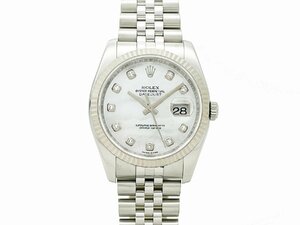 ロレックス ROLEX デイトジャスト 116234NG K18WG/SS シェル文字盤 Z番台 自動巻 メンズ 腕時計 仕上げ済