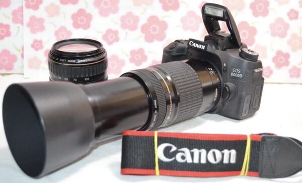 Canon 8000D☆WiFi搭載!動画撮影にも最適☆高機能一眼レフ☆ダブル