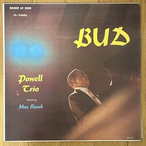 【名盤！50's Press?】US盤 Mono Bud / Bud Powell Trio Featuring Max Roach Royal Roost RLP 2224 超音波洗浄済