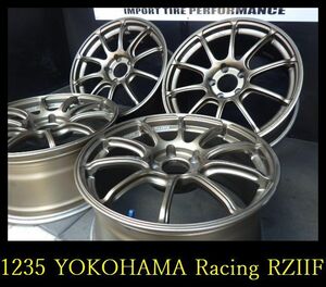 【1235】FK00106014◆YOKOHAMA ADVAN Racing RZIIF◆18x8.5J 5穴 PCD114.3 +51◆4本◆レヴォーグ　シビック　WRX など