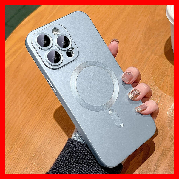 【iPhone・磁力マット薄型】iPhone15 ケース MagSafe充電