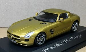  Schuco made 1/43 Mercedes * Benz SLS AMG coupe / Gold 