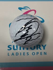 LPGA 菊地絵理香 2019 宮里藍サントリーレディス 直筆サイン入り大会記念ボール