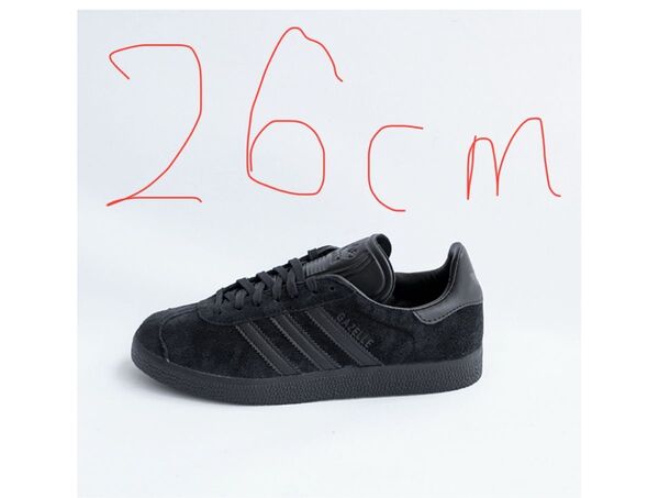 adidas 26cm CQ2809 GAZELLE ガゼル 黒 新品
