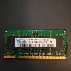 SAMSUNG M470T6554CZ3-CE6 PC2-5300(DDR2 667)SO-DIMM 512MB