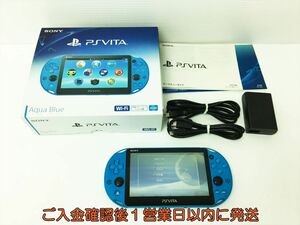 [1 jpy ]PSVITA body set blue PCH-2000 SONY Playstation Vita operation verification settled J06-193rm/F3