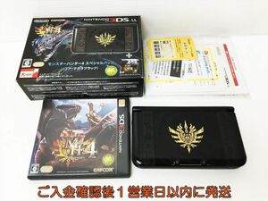 【1円】ニンテンドー3DSLL 本体 セット モンスターハンター4 スペシャルパック ゴア・マガラブラック 動作確認済 3DS LL J06-195rm/F3