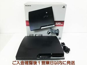 【1円】PS3 本体/外箱 セット 320GB ブラック SONY PlayStation3 CECH-2500B 未検品ジャンク 内箱なし G05-453kk/G4