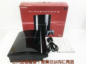 【1円】PS3 本体/箱 セット 40GB ブラック SONY PlayStation3 CECHH00 初期化/動作確認済 プレステ3 H10-022kk/G4