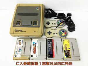 [1 jpy ] nintendo Super Famicom body soft set sale set not yet inspection goods Junk Bomberman Shutoko Battle etc. DC08-619jy/G4