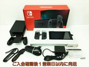 【1円】 任天堂 新モデル Nintendo Switch 本体 セット グレー ニンテンドースイッチ 動作確認済 新型 EC36-129rm/G4