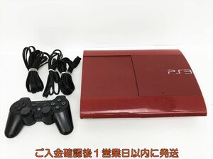 【1円】PS3 本体 セット 250GB ガーネットレッド SONY PlayStation3 CECH-4000B 初期化/動作確認済 プレステ3 K01-497sy/G4