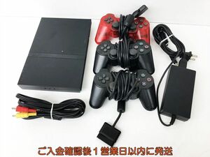 【1円】PS2 本体 セット 薄型 ブラック SONY PlayStation2 SCPH-70000 未検品ジャンク プレステ2 DC08-621jy/G4