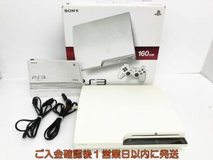 【1円】PS3 本体 セット 160GB ホワイト SONY PlayStation3 CECH-2500A 初期化/動作確認済 内箱なし K01-493sy/G4