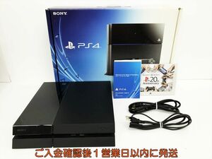 【1円】PS4 本体 500GB ブラック SONY PlayStation4 CUH-1100A 初期化/動作確認済 内箱一部なし M05-336sy/G4