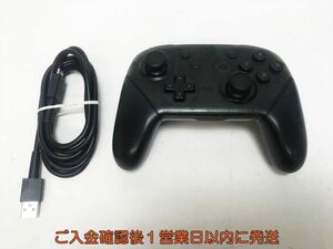 【1円】任天堂 純正 Nintendo Switch Proコントローラー ブラック 未検品ジャンク ニンテンドースイッチ M07-227yk/F3