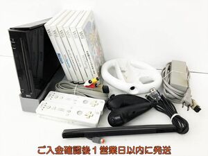 [1 jpy ] nintendo Nintendo Wii body peripherals soft set sale set not yet inspection goods Junk remote control steering wheel etc. DC04-177jy/G4