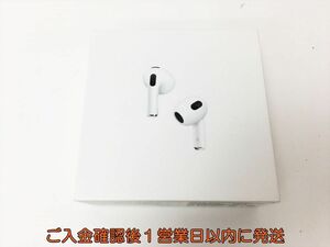 未使用品 Apple 純正 AirPods エアポッズ 第3世代 MPNY3J/A A2565 本体 セット アップル ワイヤレスイヤホン　 EC36-162rm/F3