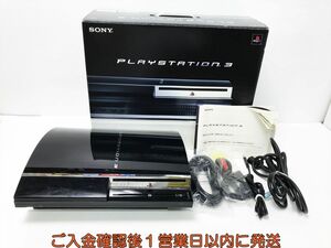 【1円】PS3 本体/箱 セット 60GB ブラック SONY PlayStation3 CECHA00 初期化/動作確認済 プレステ3 G07-600os/G4