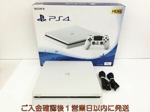 【1円】PS4 本体/箱 セット 500GB ホワイト SONY PlayStation4 CUH-2100B 初期化/動作確認済 FW8.50 J09-432kk/G4