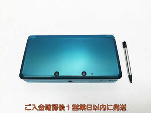 [1 jpy ] Nintendo 3DS body aqua blue nintendo CTR-001 not yet inspection goods Junk K09-672yk/F3