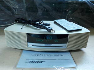 Bose Wave Music System AWRCCC рабочий товар дистанционный пульт шнур электропитания имеется CD FM AM ресивер усилитель настольный аудио 