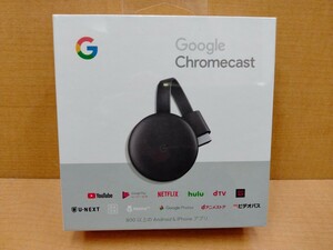 Chromecast GA00439-JP (チャコール)グーグルクロームキャスト Google新品　未使用　未開封シュリンク付き クロームキャスト