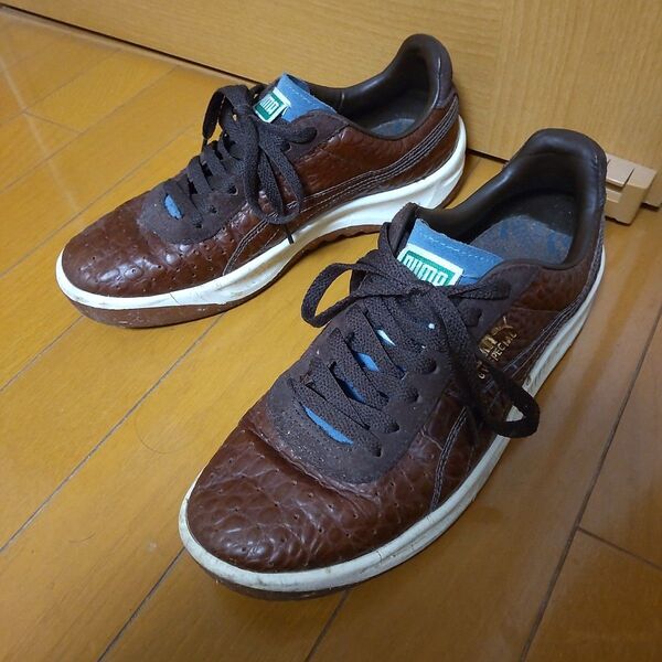 レア?PUMA GVスペシャル サイズ25.5 ブラウン レザースニーカー