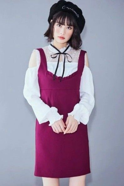 美品☆EATME イートミー BACK RIBBON ジャンスカ ワンピース