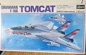 ◎ 1/72 ハセガワ模型 TOMCAT グラマン F-14A トムキャット　中古、長期保管品
